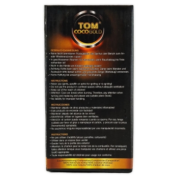 TOM Coco Gold Premium Shisha Kohle 72 Würfel 1kg Kokoskohle 4